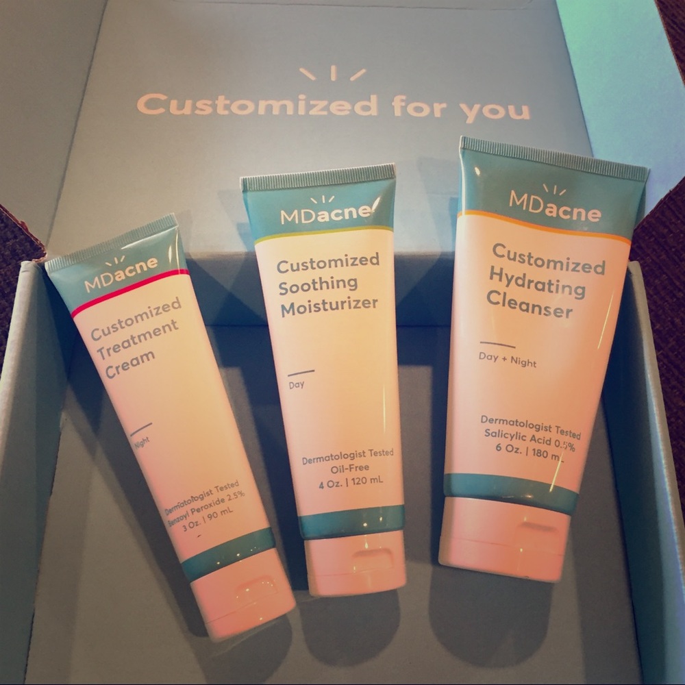 New in box MDacne 3 piece acne set
